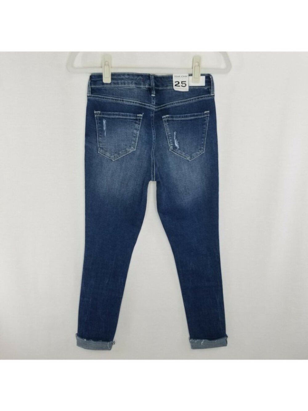 Dear John Women's Size 25 Jeans Gisele High Waisted Skinny Raw Hem Step Hem - Picture 2 of 10